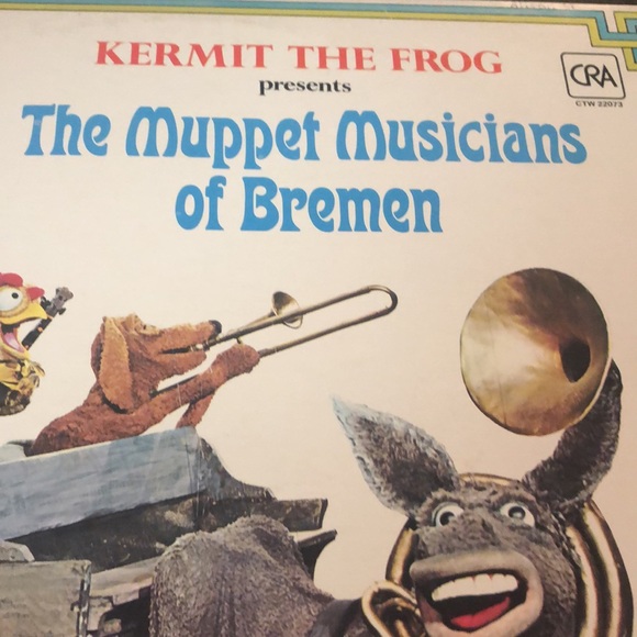 🤑3/$15🤑 The Muppet Musicians of Bremen Special  Kermit the Frog Vinyl - Picture 5 of 7